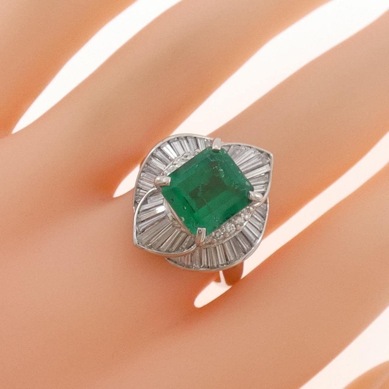 PT900 エメラルド リング 3.46CT コロンビア産