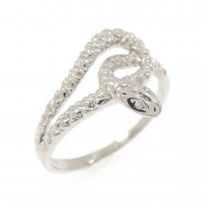 PT900 スネーク ダイヤモンド リング 0.01CT