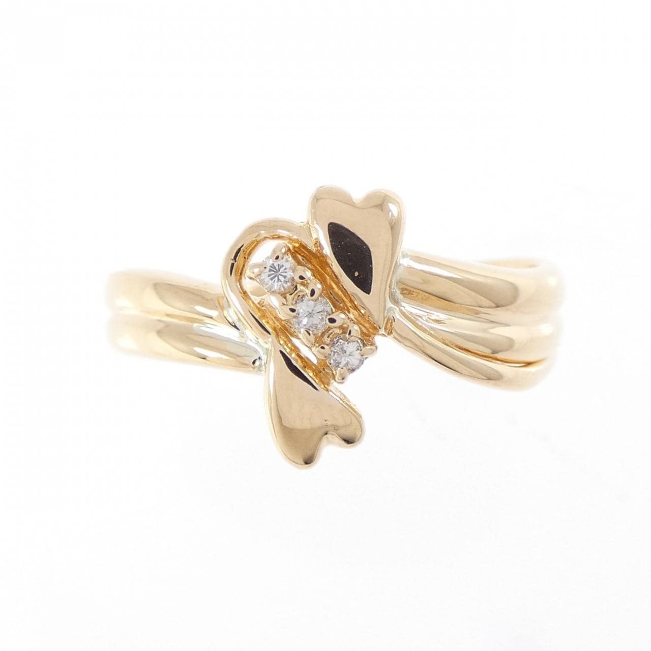 K18YG ダイヤモンド リング 0.04CT