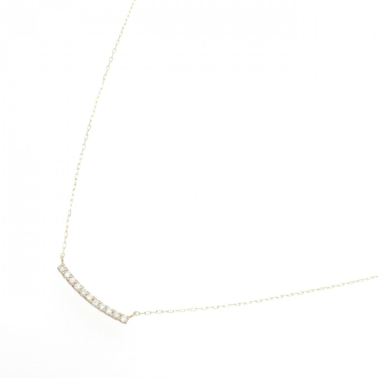 【リメイク】K18YG ダイヤモンド ネックレス 0.10CT