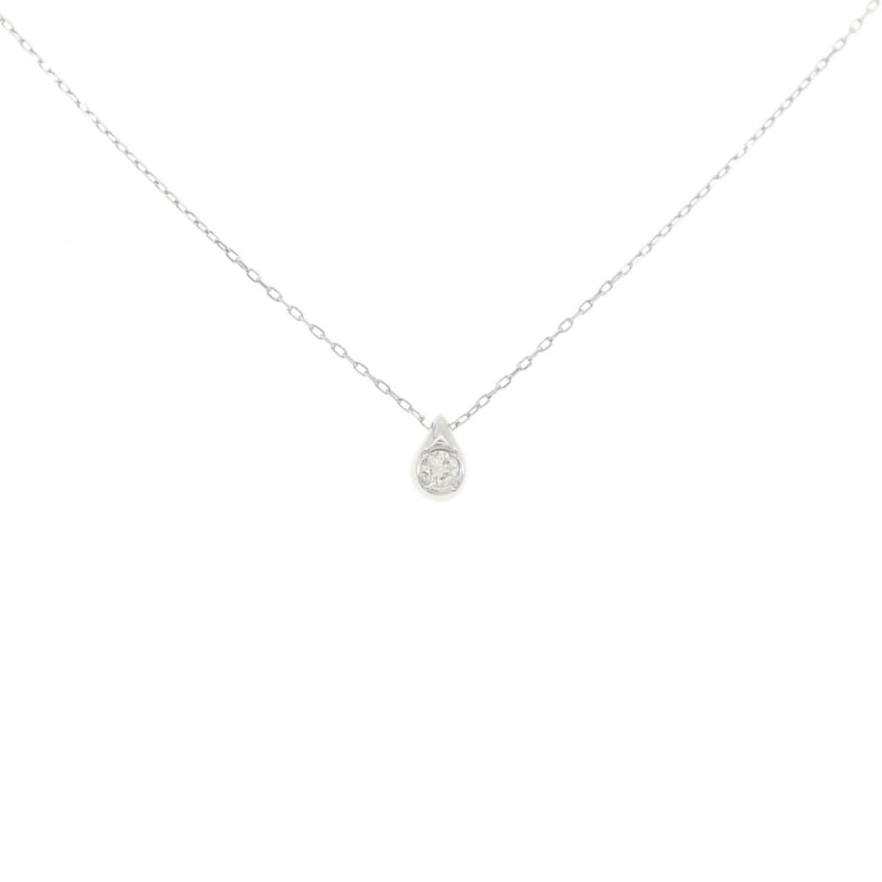 K18WG ダイヤモンド ネックレス 0.03CT