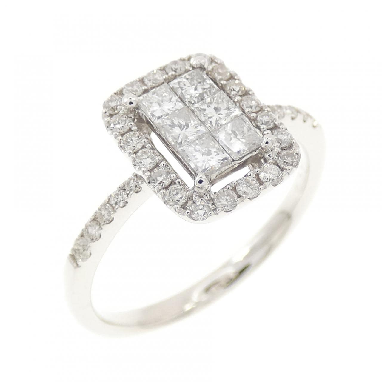 K18WG ダイヤモンド リング 0.72CT