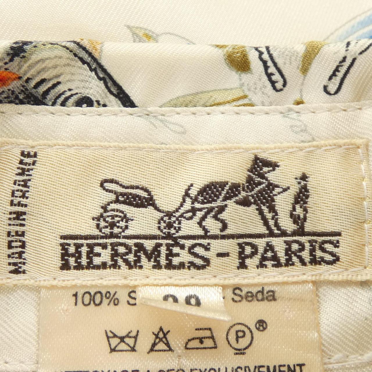 エルメス HERMES L'INTRUS ツイルレーヌ. シャツ