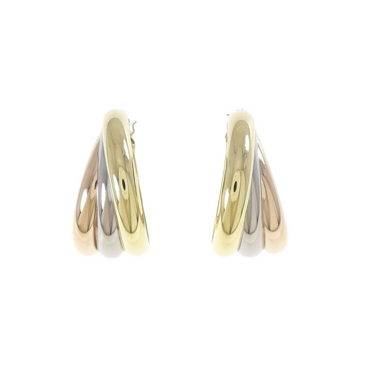 K18スリーカラー ピアス