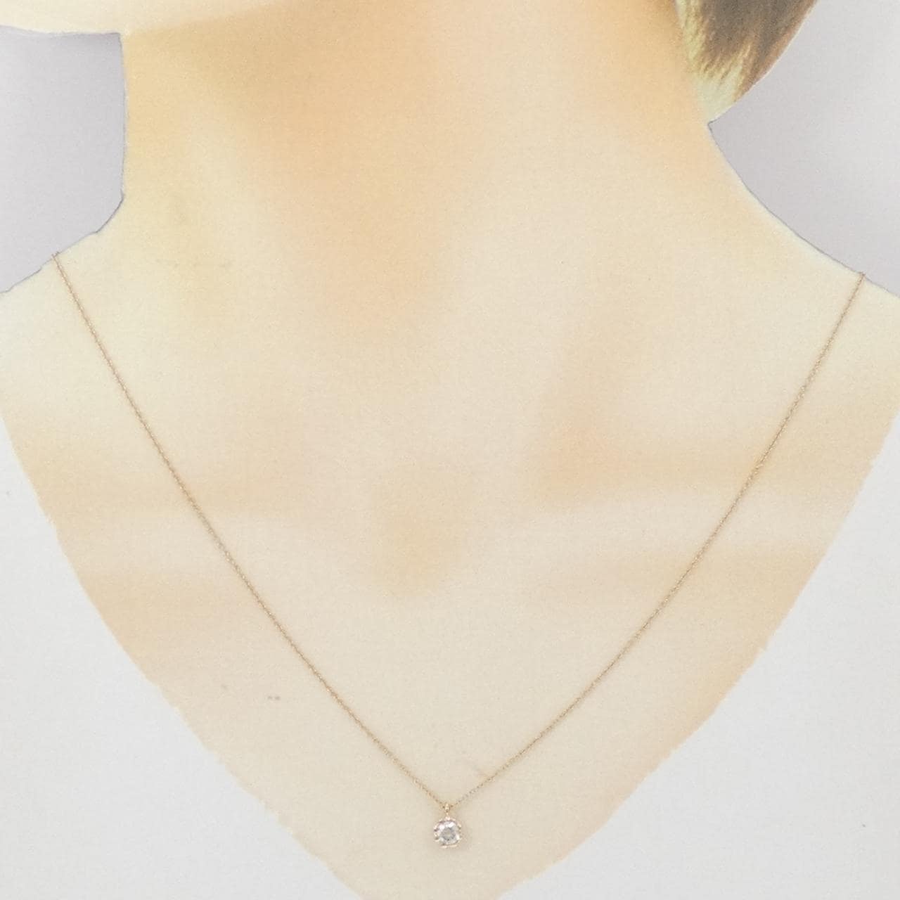 K18PG ダイヤモンド ネックレス 0.30CT