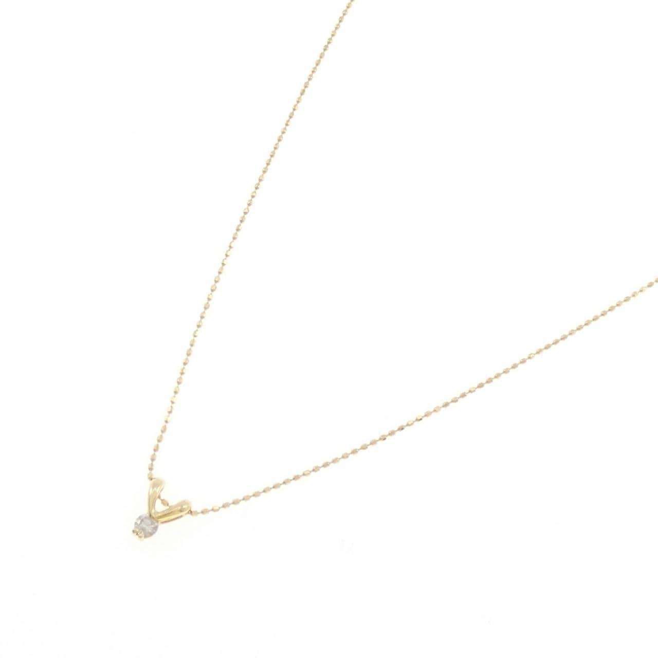 K18YG ダイヤモンド ネックレス 0.08CT