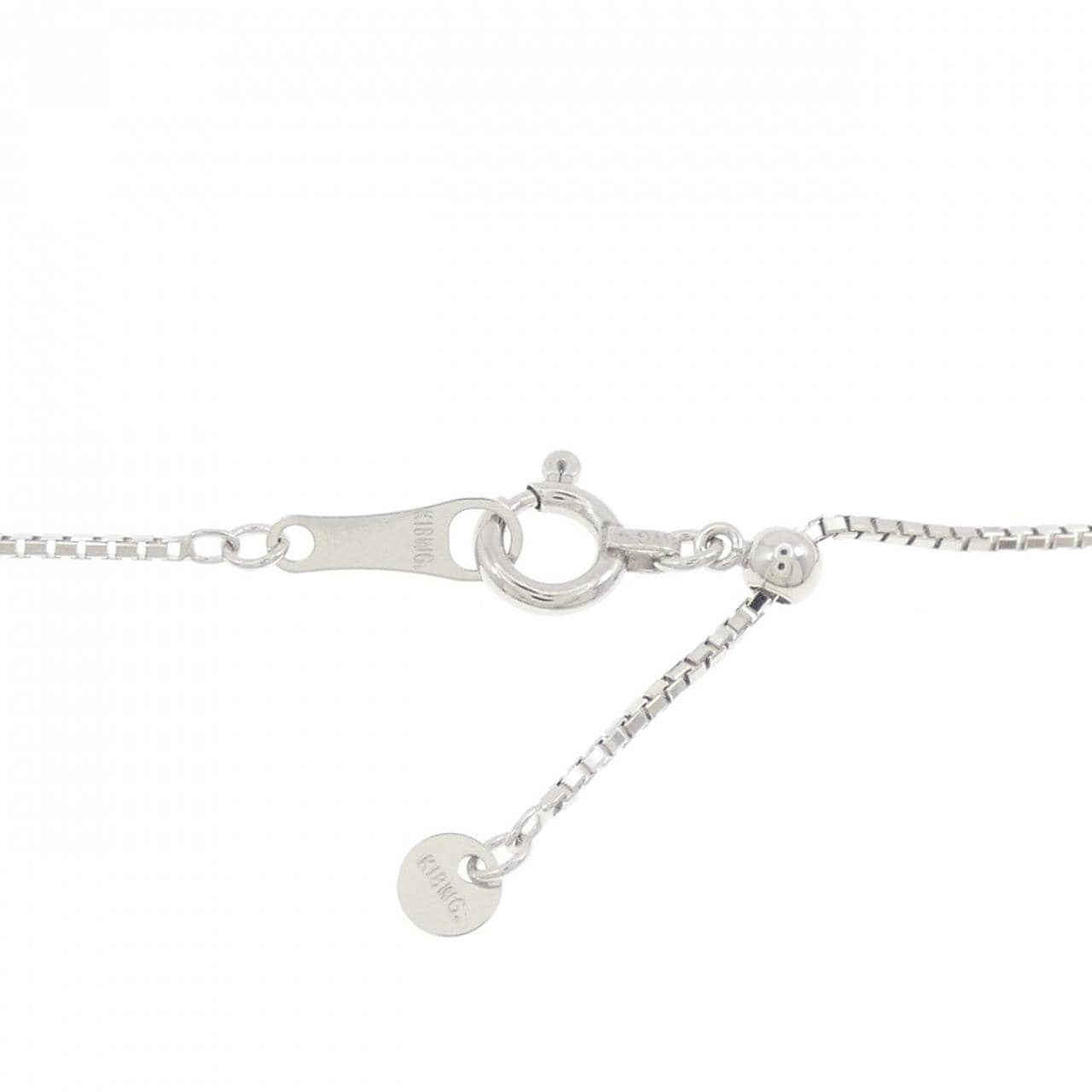 K18WG クロス ダイヤモンド ネックレス 1.00CT