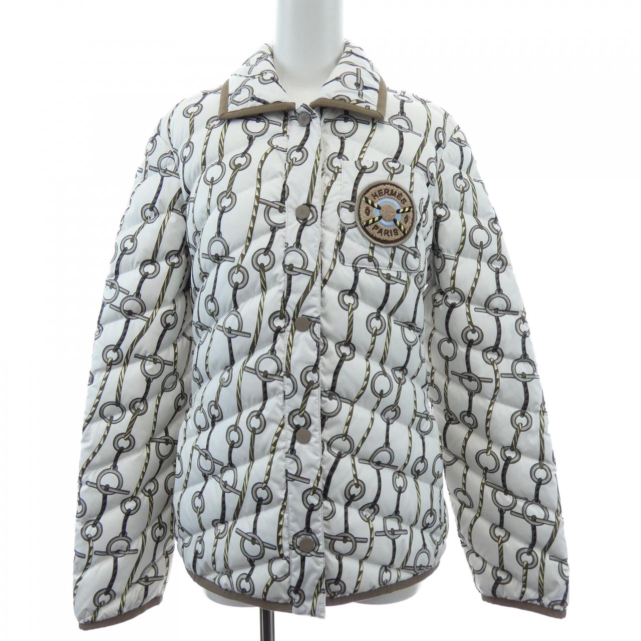 エルメス HERMES FIGURE ARTISTIQUE CORDE 3H0171D2 ダウンジャケット