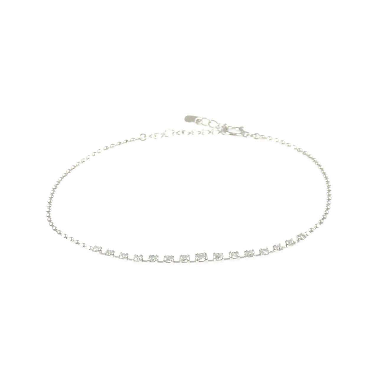 K18WG ダイヤモンド ブレスレット 0.50CT