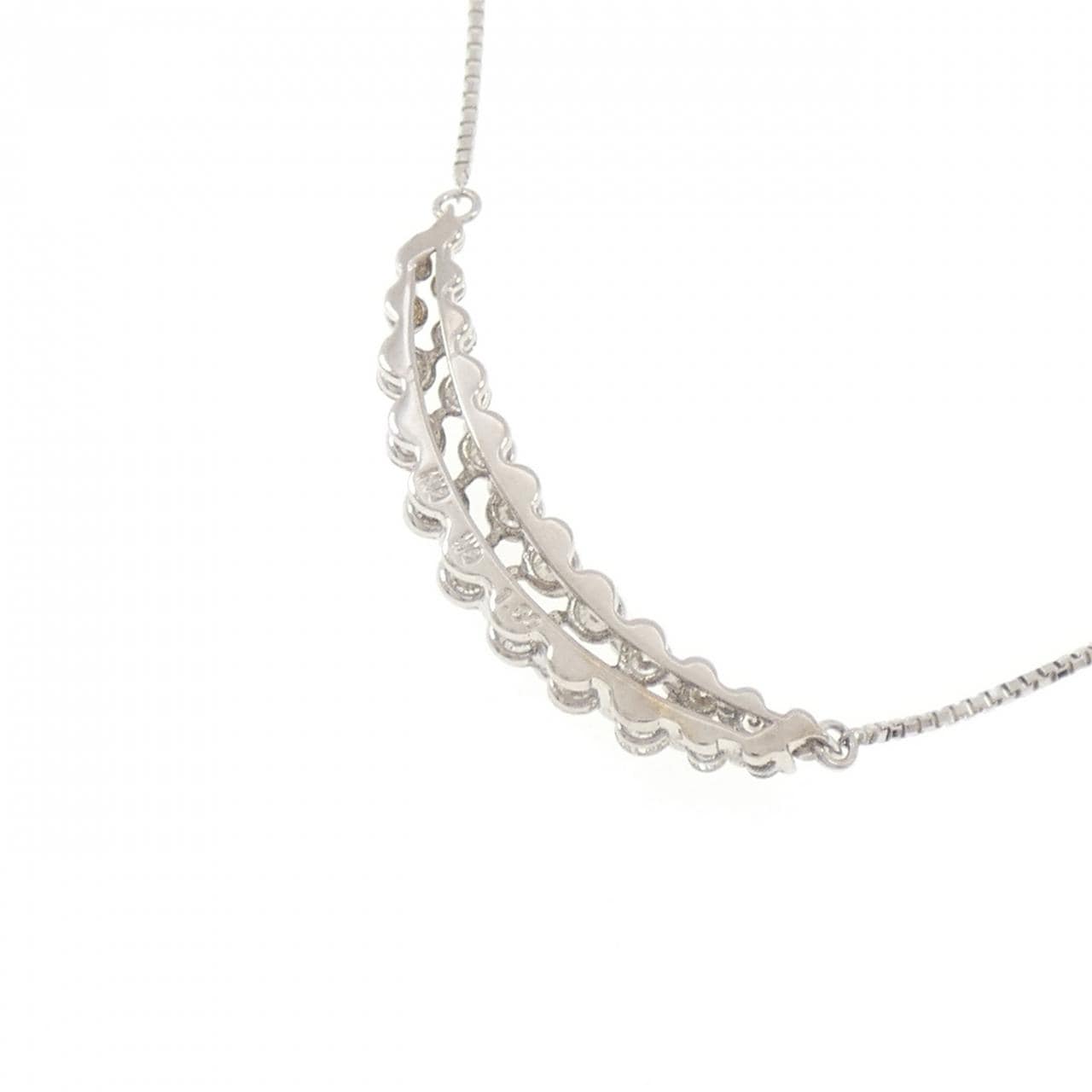 K18WG ダイヤモンド ネックレス 1.00CT