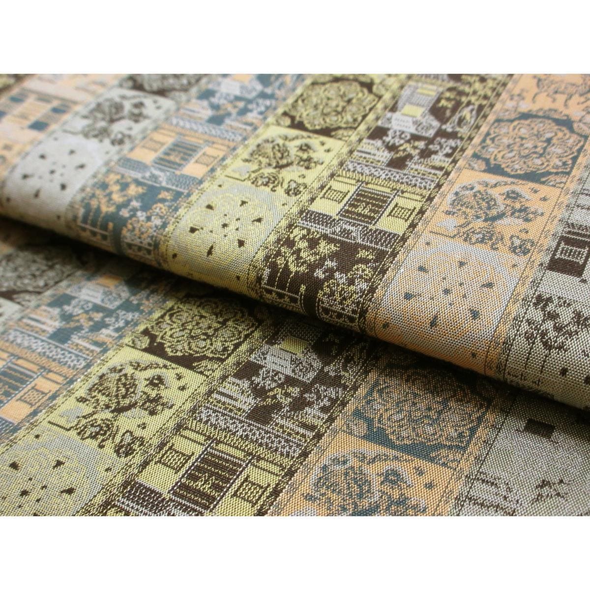 名古屋帯　龍村美術織物　開き名古屋　全通柄