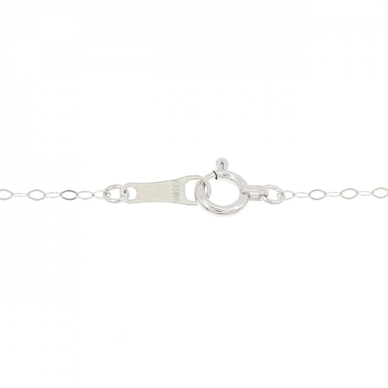 K18WG ダイヤモンド ネックレス 0.329CT