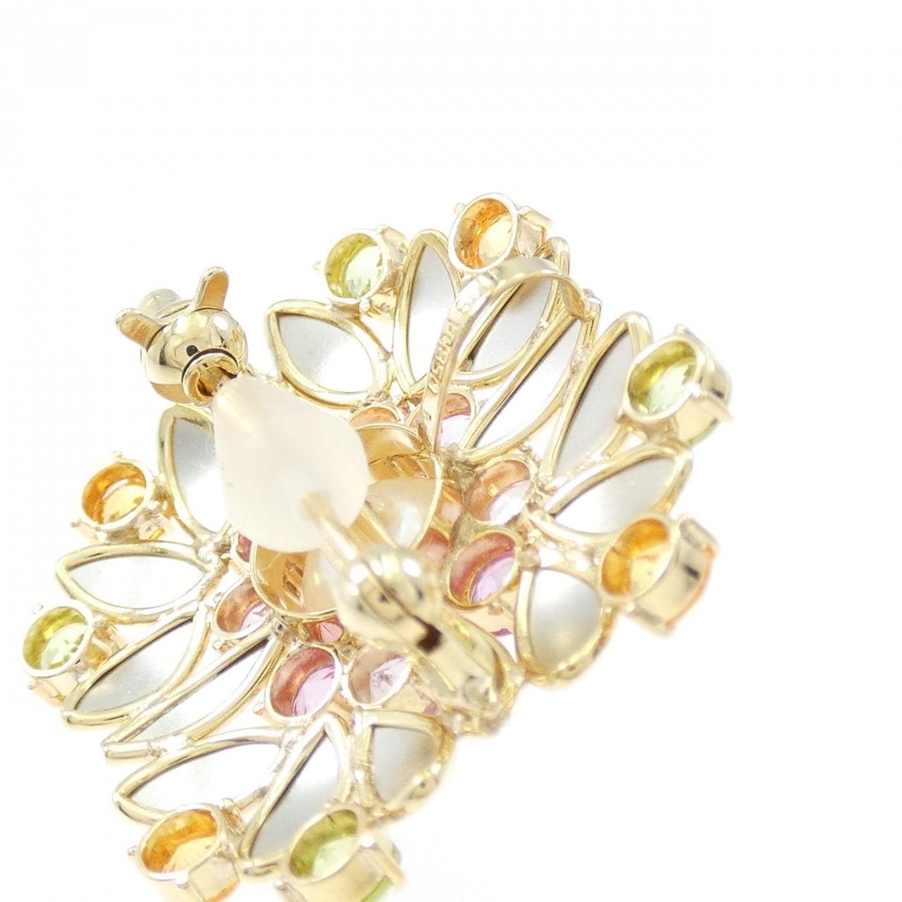 K18YG/PT850 アコヤパール ブローチ 7.0mm