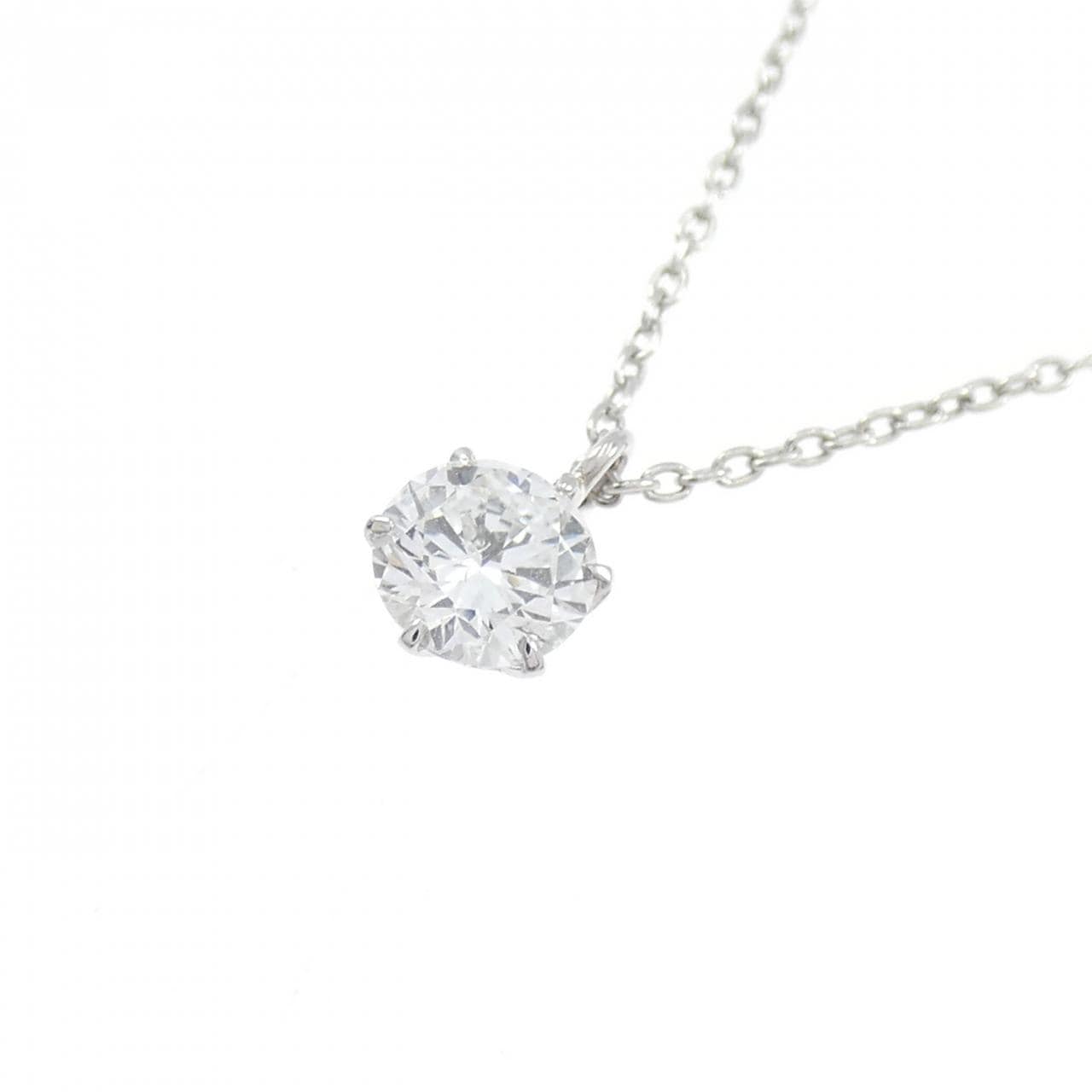 PT900/PT850 ソリティア ダイヤモンド ネックレス 0.337CT