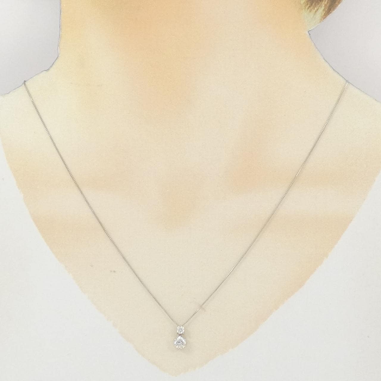 PT900/PT850 ダイヤモンド ネックレス 0.333CT G SI1 VG