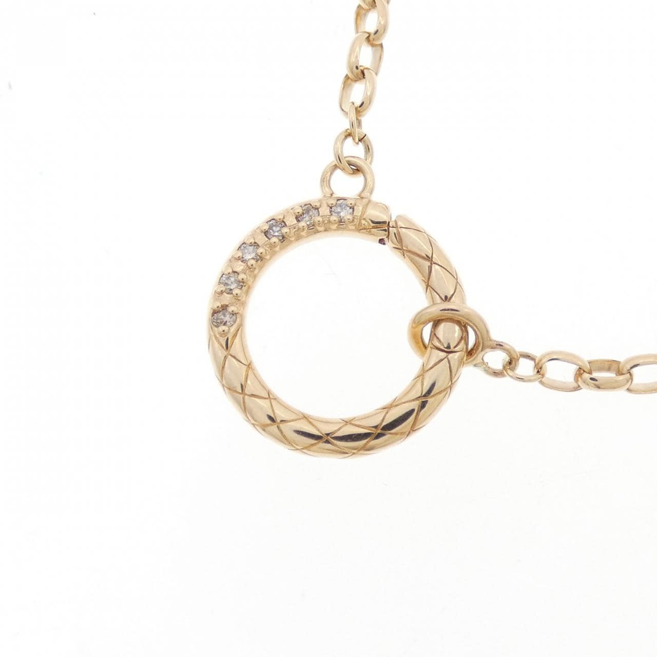 アガット ダイヤモンド ネックレス 0.02CT