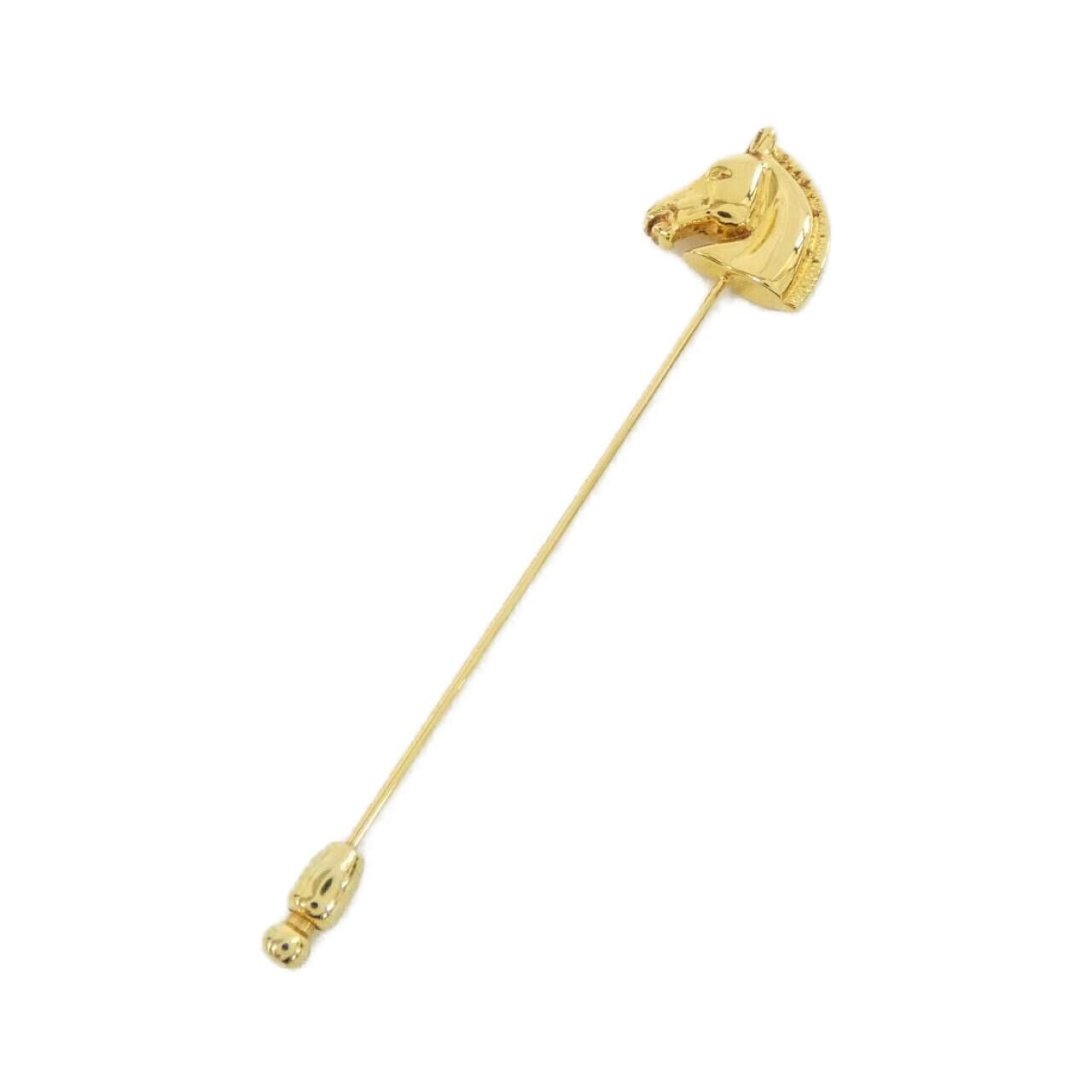 HERMES セリエ ピンブローチ メッキ ゴールド エルメス ピンブローチ