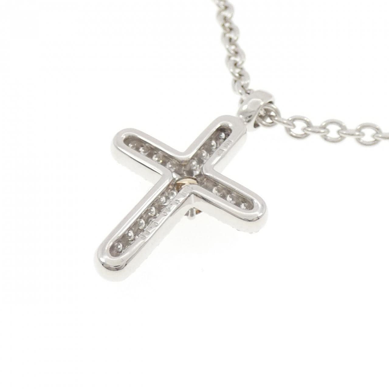 カシケイ クロス ダイヤモンド ネックレス 0.40CT