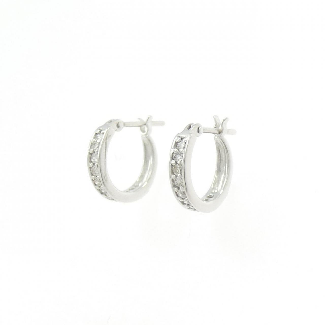 K18WG ダイヤモンド ピアス 0.20CT