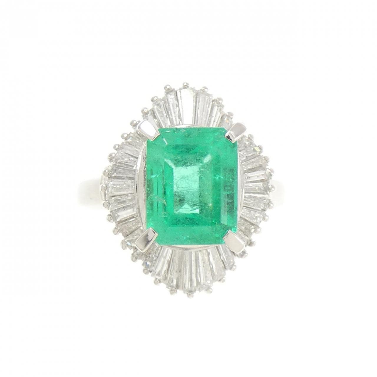 PT900 エメラルド リング 3.52CT コロンビア産