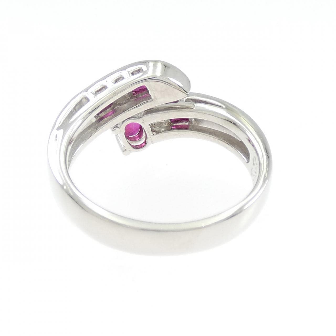 PT900 ルビー リング 0.66CT