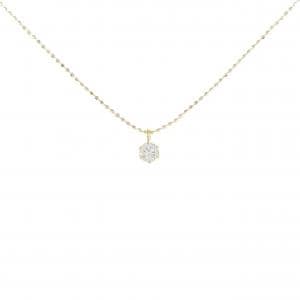 K18YG ソリティア ダイヤモンド ネックレス 0.219CT