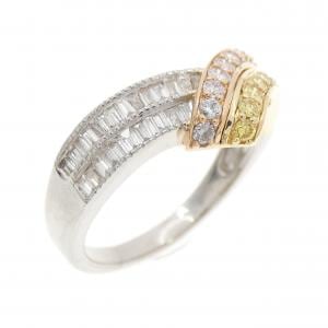 K18スリーカラー ダイヤモンド リング 0.55CT