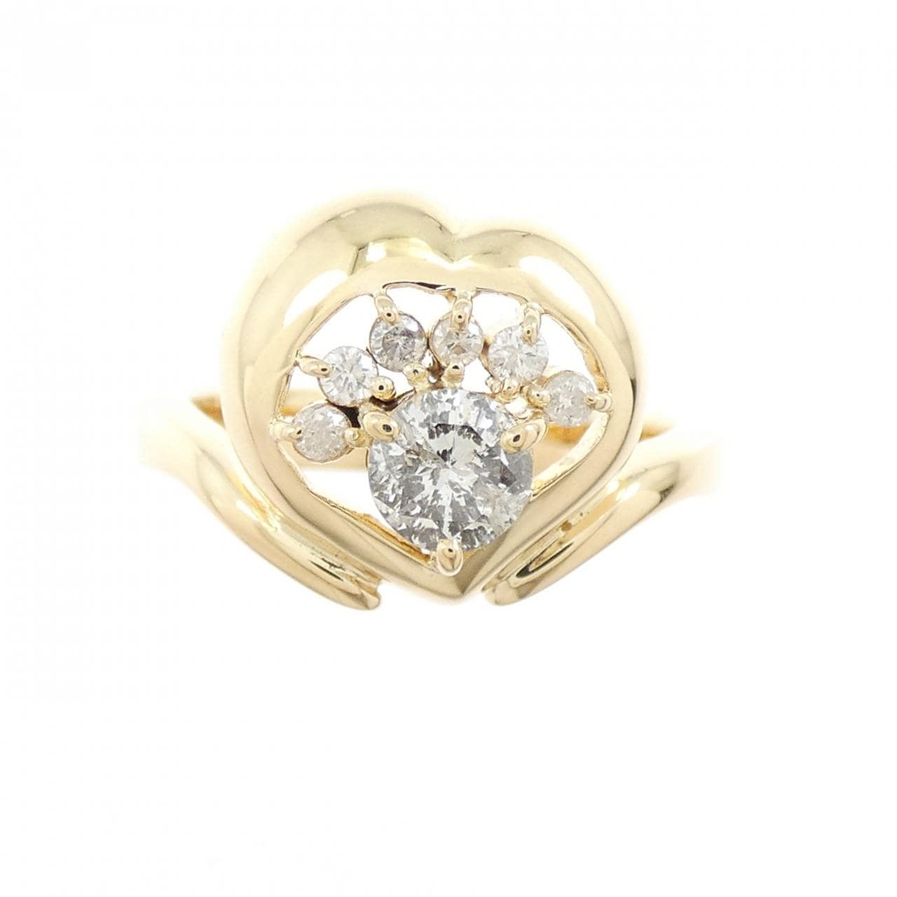 K18YG ダイヤモンド リング