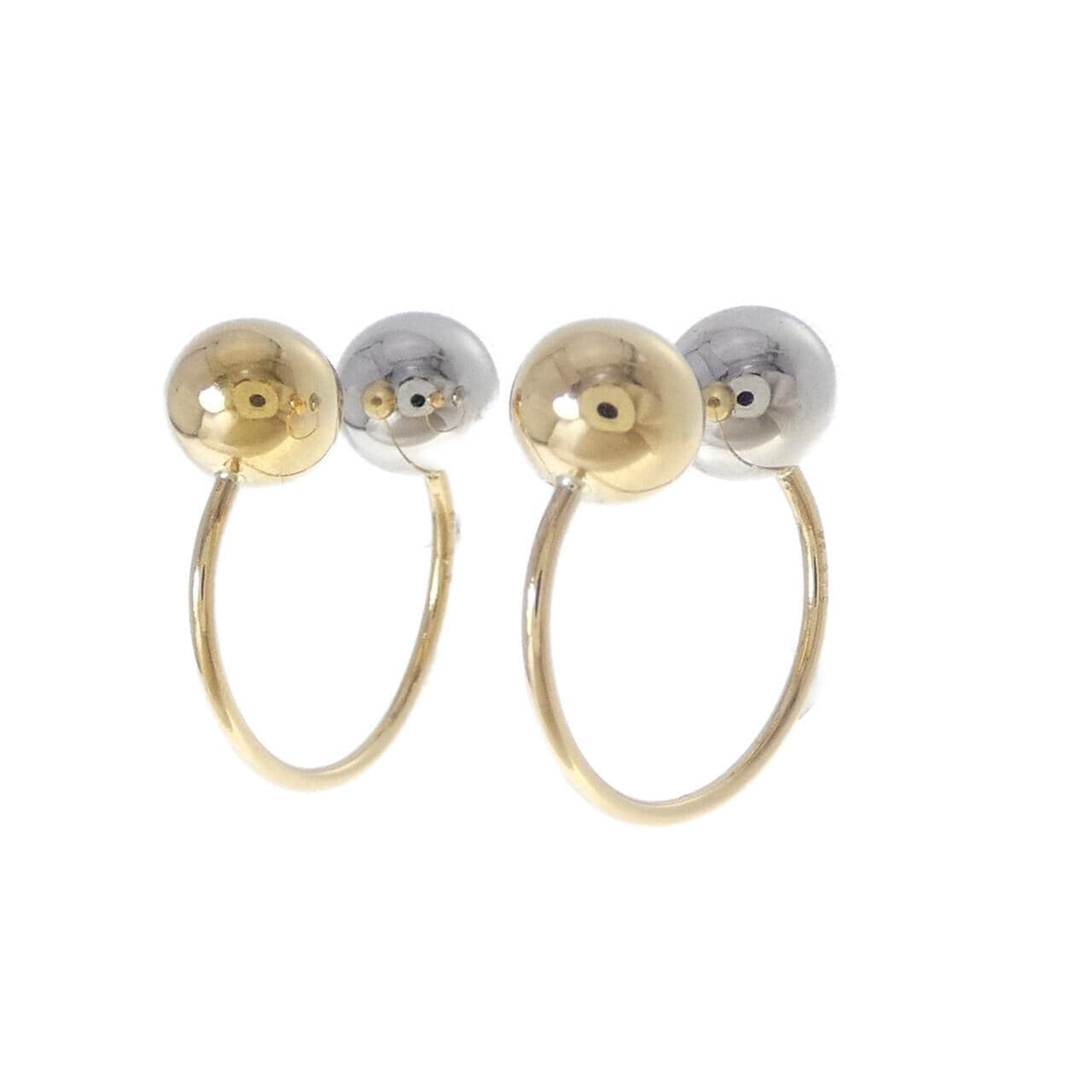 K18YG/PT イヤリング