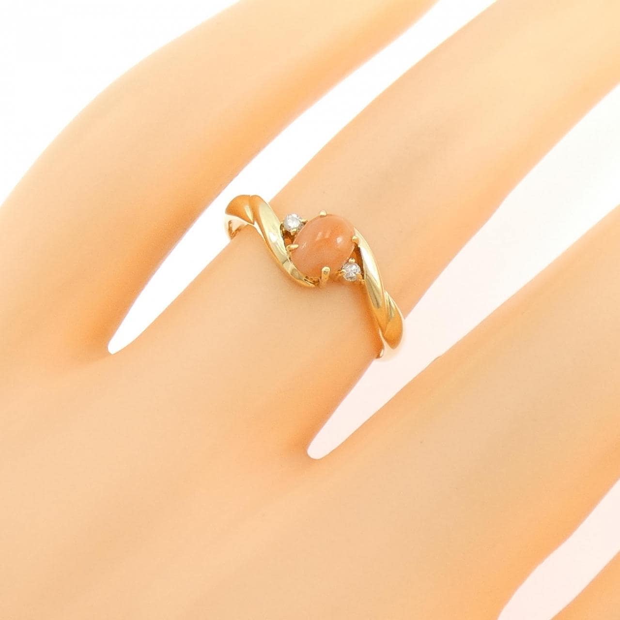 K18YG サンゴ リング