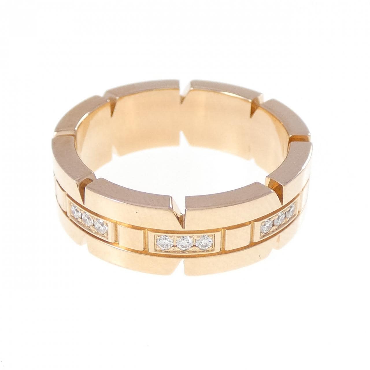 カルティエ タンクフランセーズ ハーフダイヤ リング