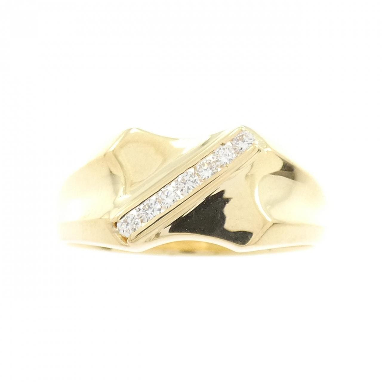 【新品】K18YG ダイヤモンド リング 0.14CT