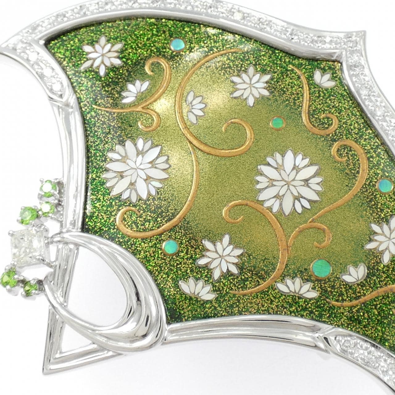 ヤマサキユミコ 蒔絵 帯留め