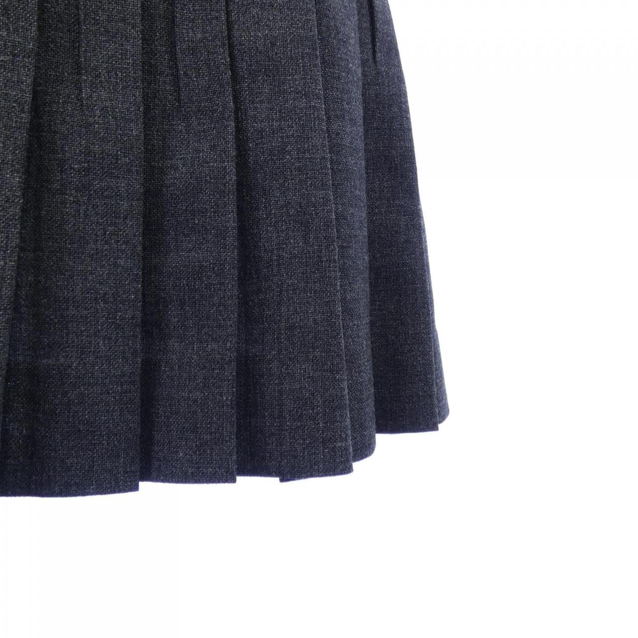 プラダ PRADA プリーツ ラッシュステッチ P147ZE SOOO 17N1 スカート