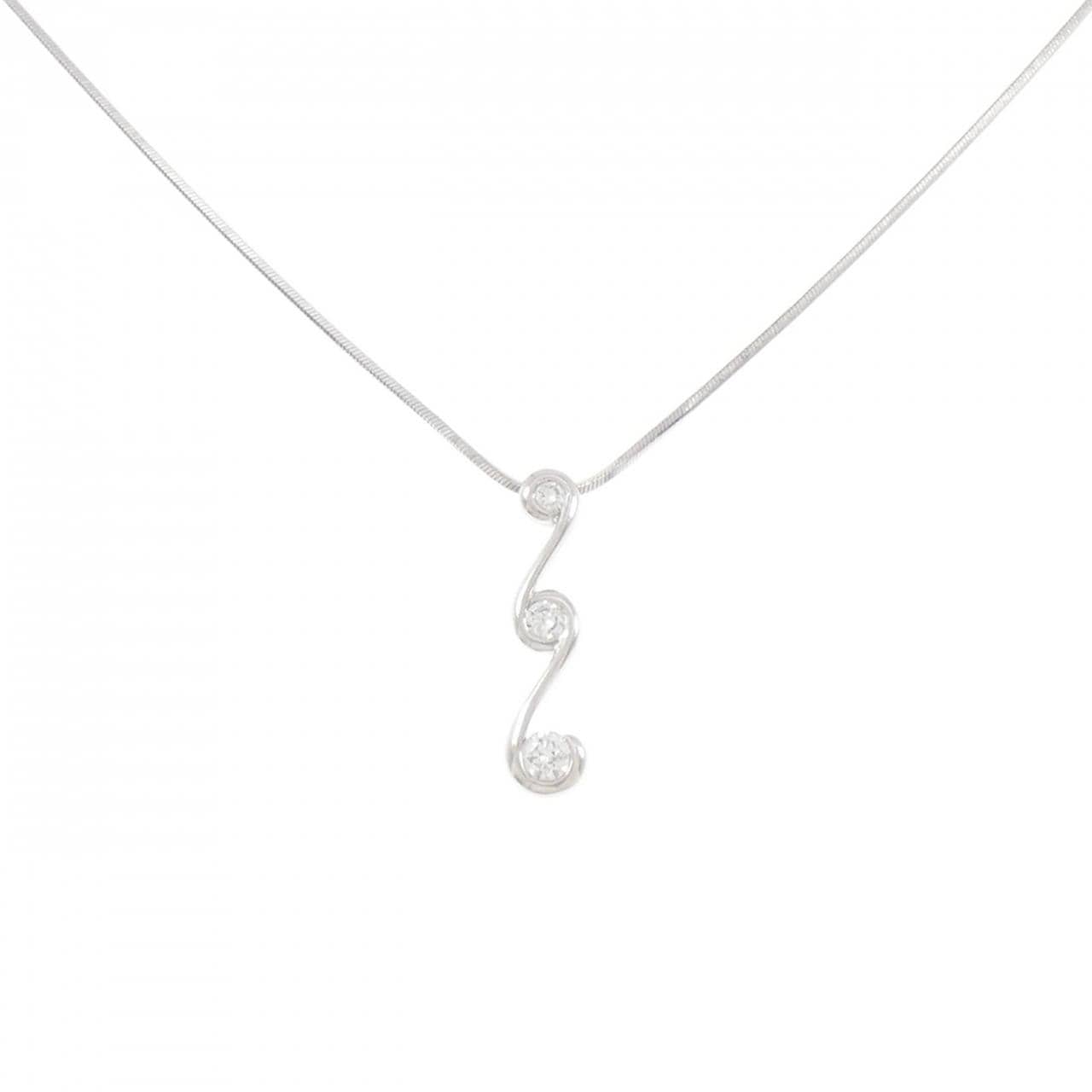 PT900/PT850 ダイヤモンド ネックレス 0.24CT