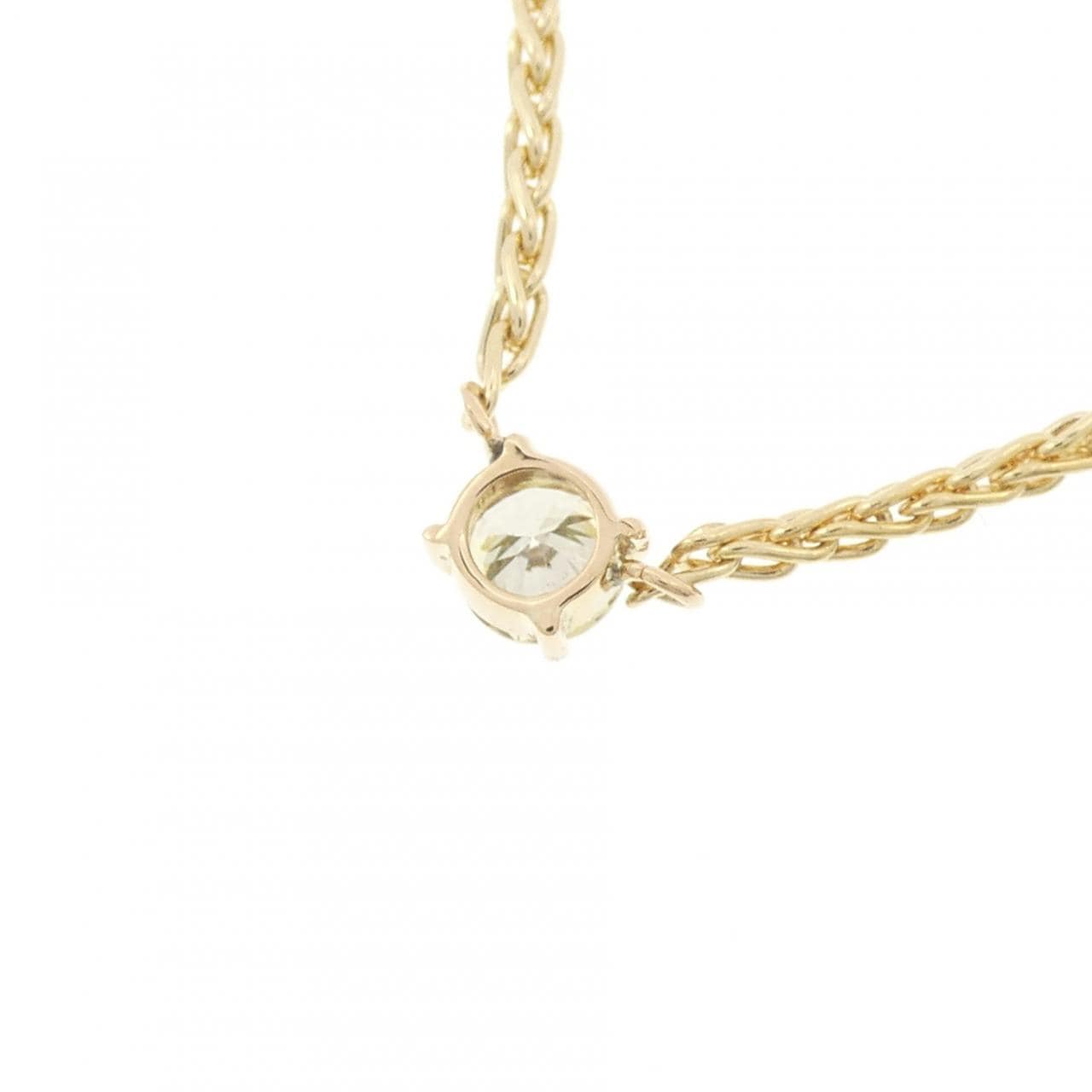 K18YG ソリティア ダイヤモンド ネックレス 0.26CT