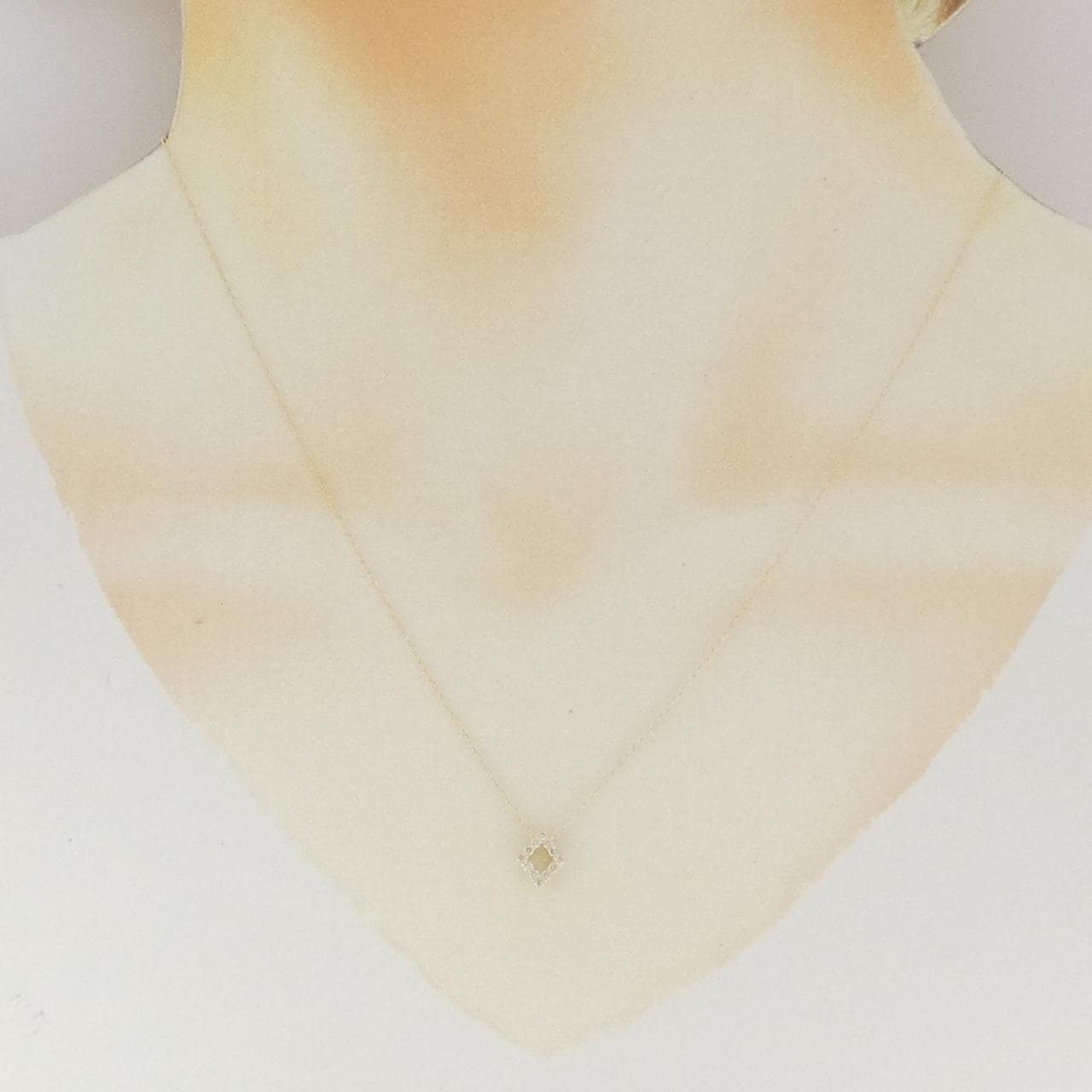 K18YG ダイヤモンド ネックレス 0.10CT