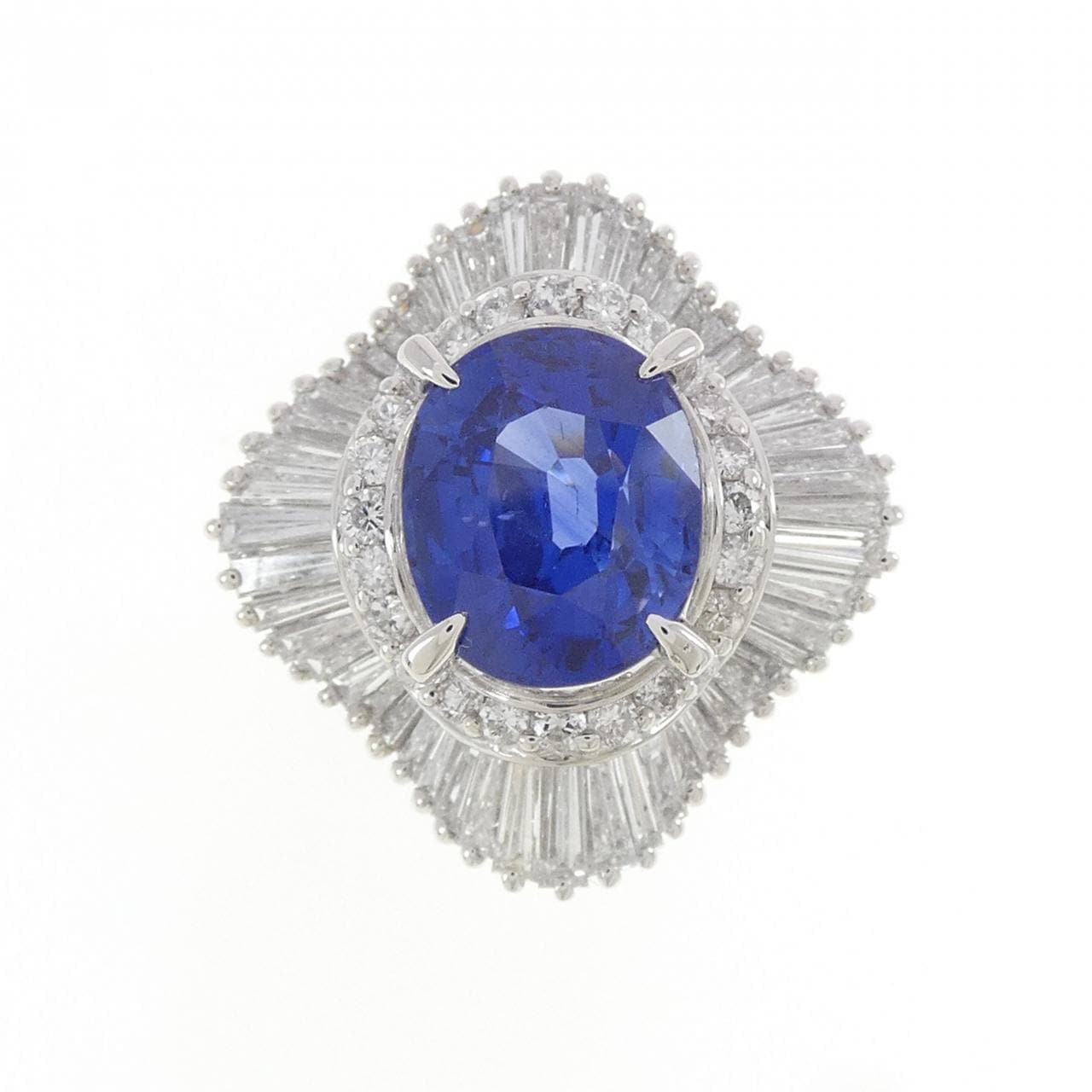PT900 サファイヤ リング 3.85CT