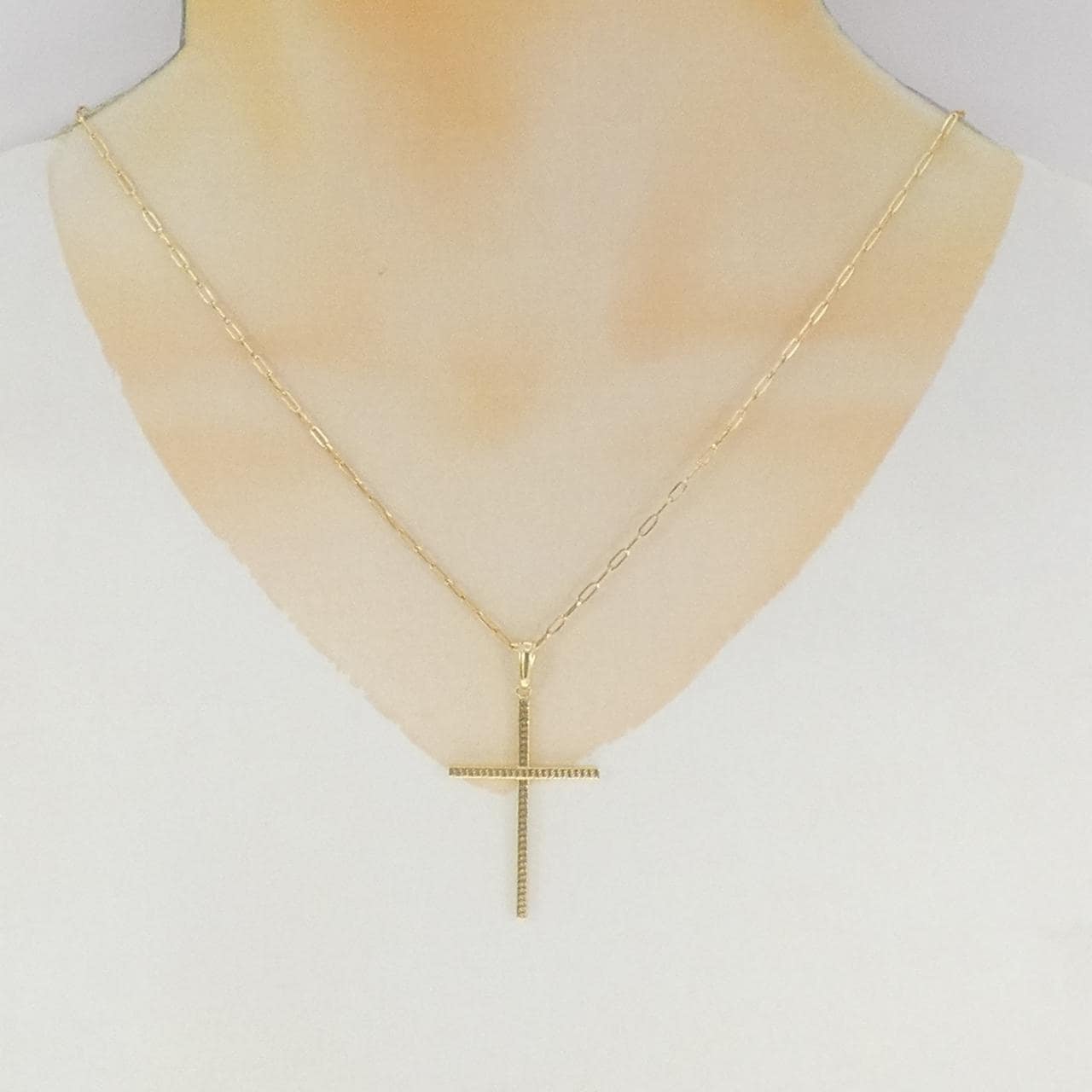 K18YG クロス ネックレス