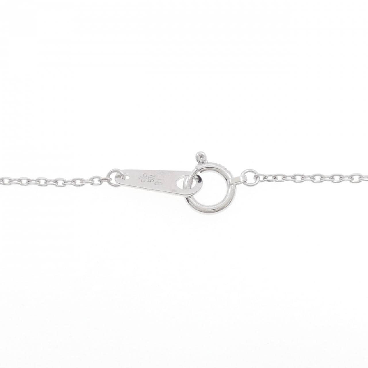 K18WG ハート ダイヤモンド ネックレス 0.10CT