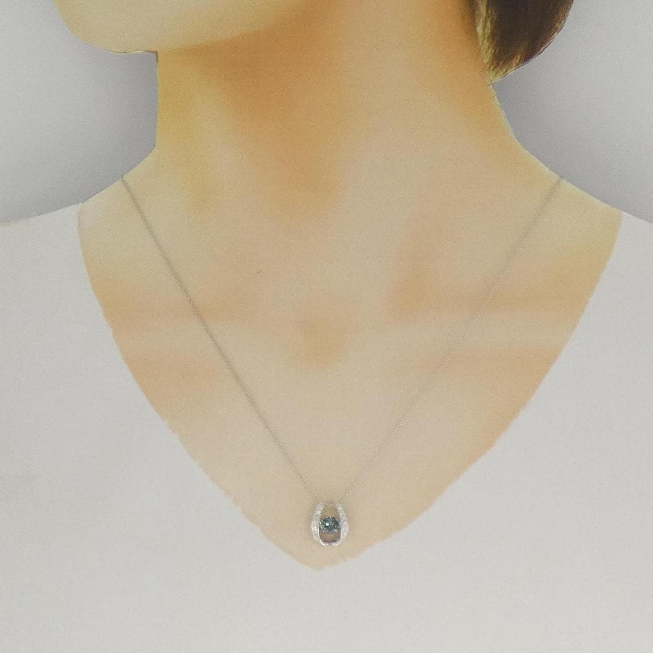 クレサンベール 合成アレキサンドライト　ネックレス 0.50CT