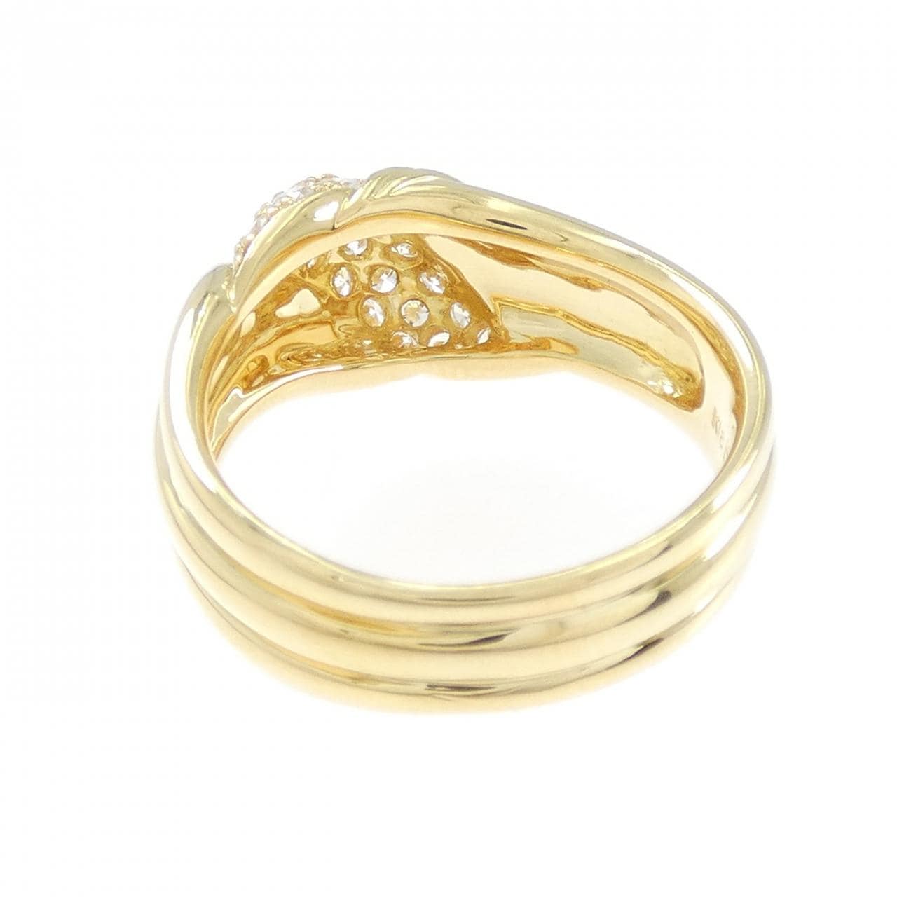 K18YG ダイヤモンド リング 0.44CT