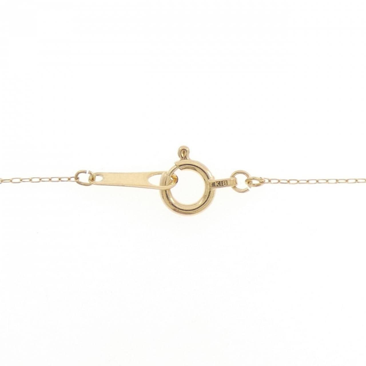 K18YG ダイヤモンド ネックレス 0.14CT