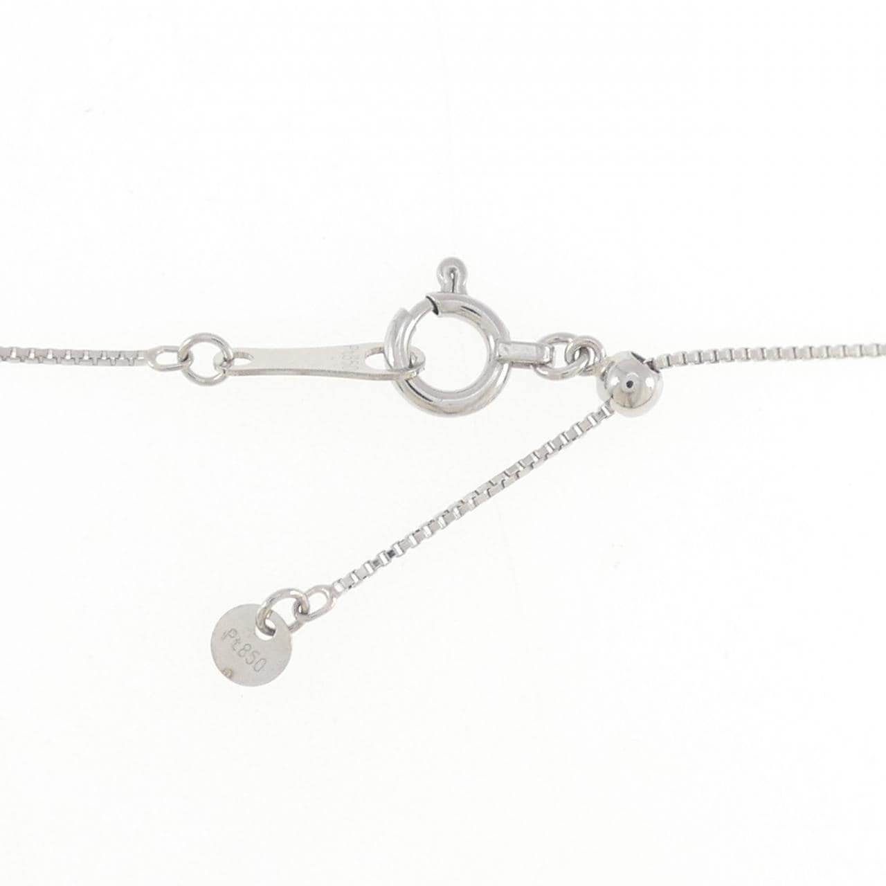 PT1000/PT850 ハート ダイヤモンド ネックレス 0.5CT