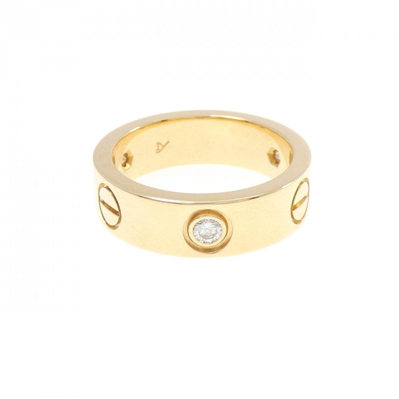 カルティエ ラブ ハーフダイヤ リング