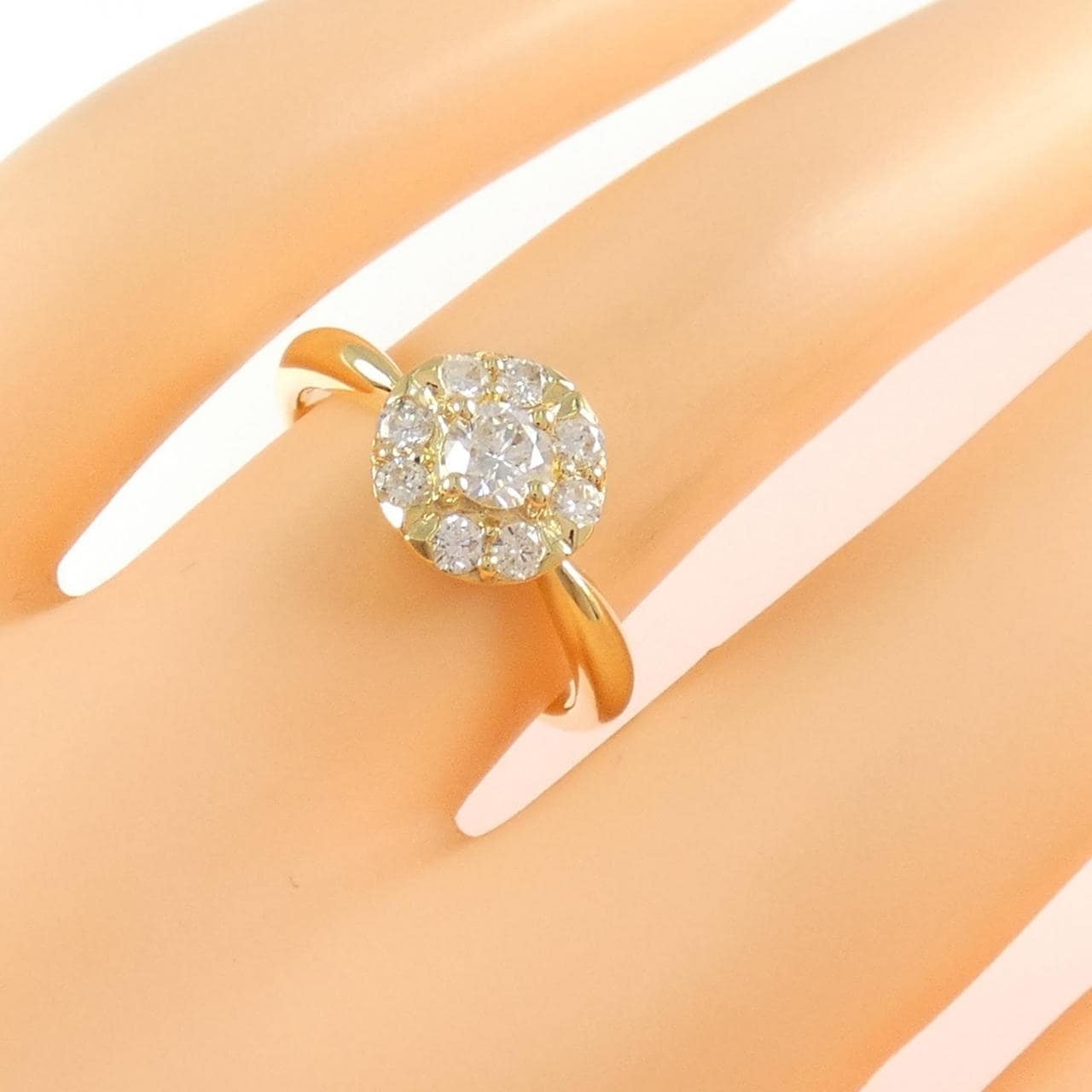 K18YG ダイヤモンド リング 0.50CT