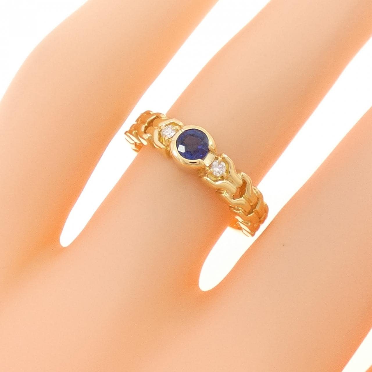 ミキモト サファイヤ リング 0.20CT