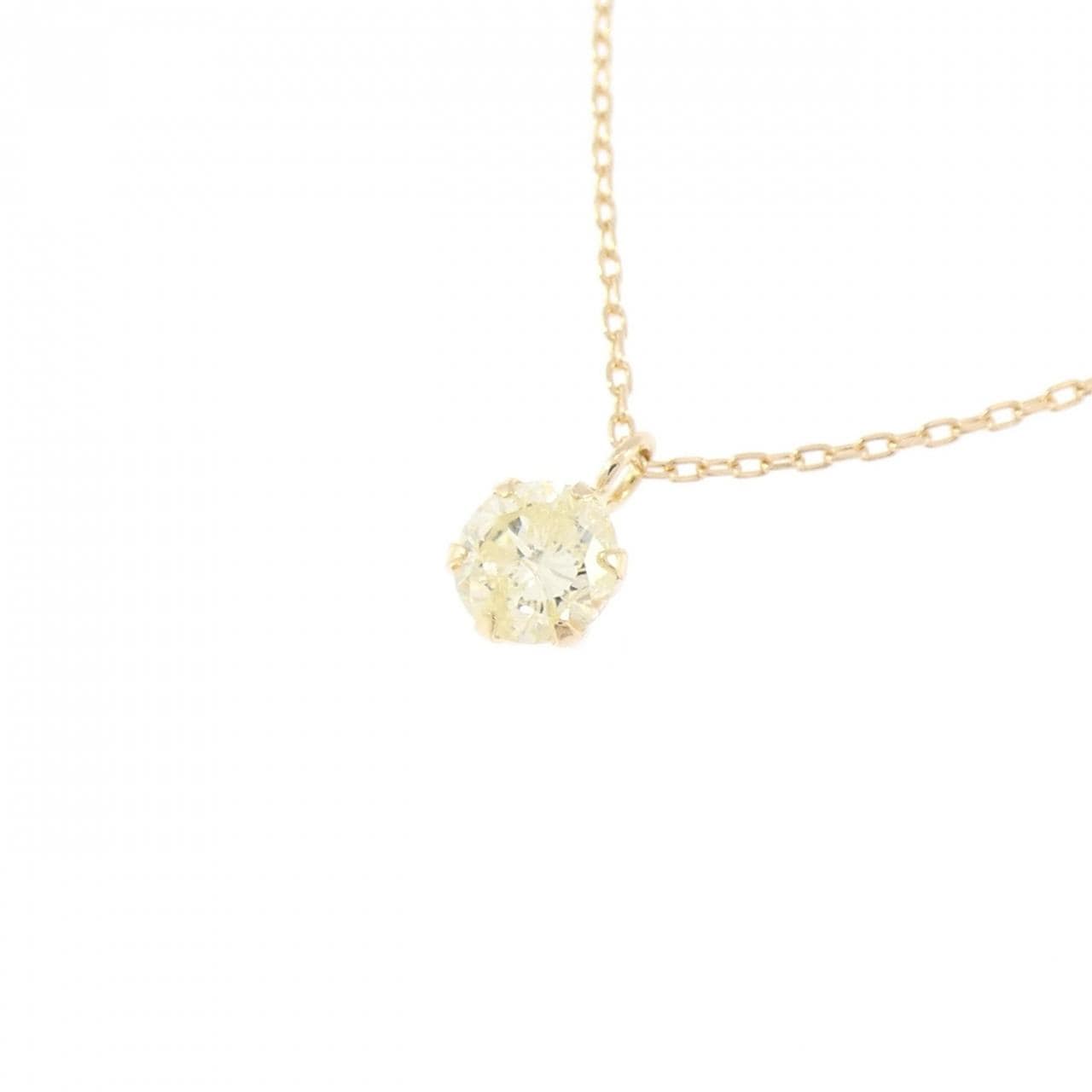 K18YG ダイヤモンド ネックレス 0.21CT