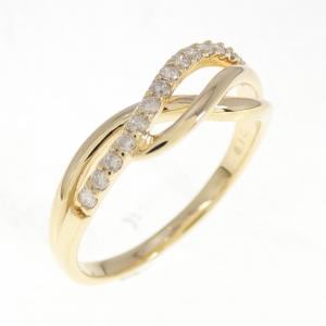 K18YG ダイヤモンド リング 0.12CT