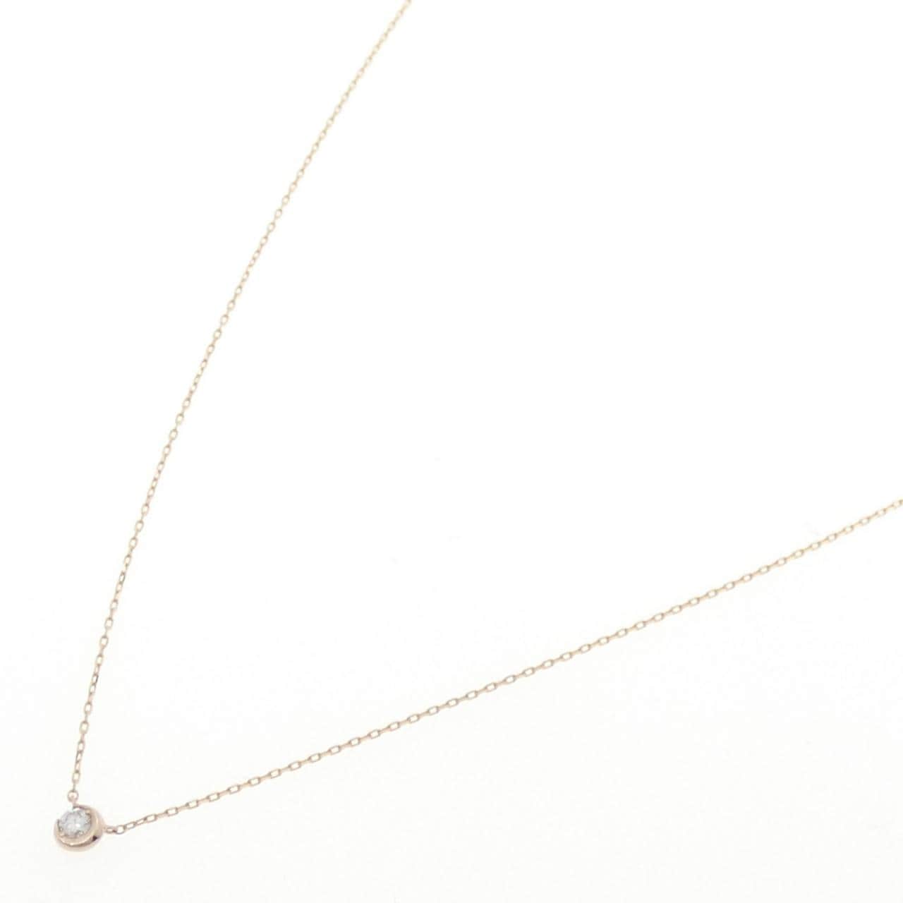 STAR JEWELRY Moon Setting Necklace 0.04CT